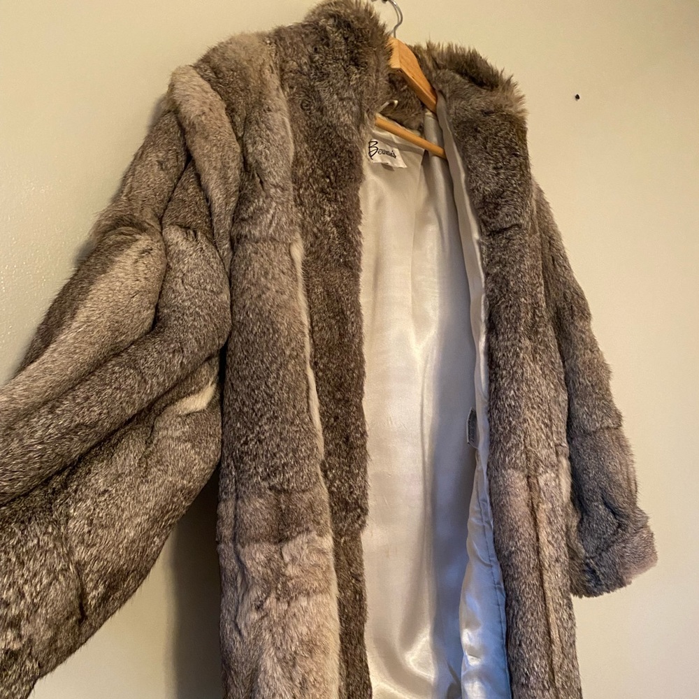BERMAN AUTHENTIC RABBIT FUR COAT